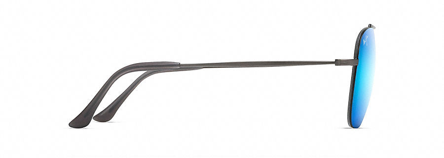 Maui Jim Cinder Cone Sunglasses in Satin Dark Gunmetal with Blue Hawaii Lens - Saratoga Saddlery & International Boutiques