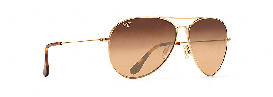 Maui Jim Mavericks Sunglasses in Gold with HCL Bronze Lens Saratoga Saddlery International Boutiques