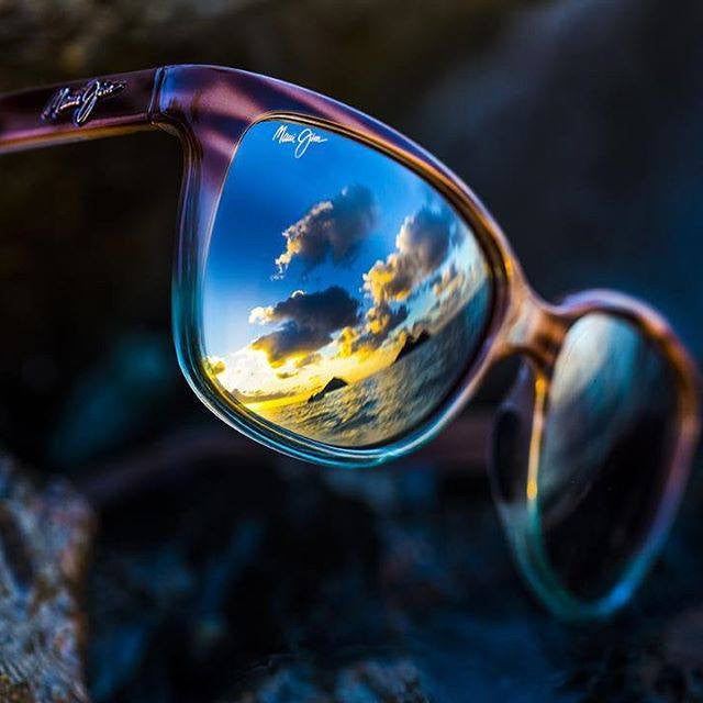 Maui Jim Women s Starfish Sunglasses in Sandstone with Blue Frames