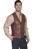 Scully Men's Lambskin Vest - Chocolate Brown - Saratoga Saddlery & International Boutiques