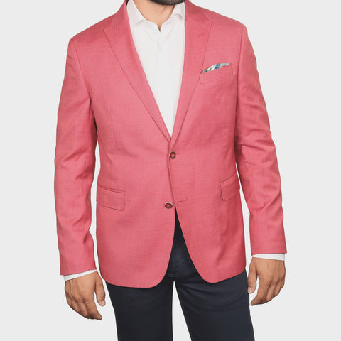 7 Downie Coral Men's Sport Coat Pink Blazer