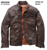 Missani Men's Brown Antique Lamb Leather Jacket 392530