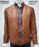 Missani Men's Quilted Front Jacket Cognac 393734 SS22 - Saratoga Saddlery & International Boutiques