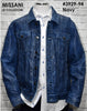 Missani Men's Leather Jean Jacket 392994 Navy SS22 - Saratoga Saddlery & International Boutiques