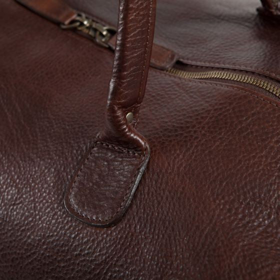 Moore & Giles Benedict Weekend Bag in American Bison - Saratoga Saddlery & International Boutiques