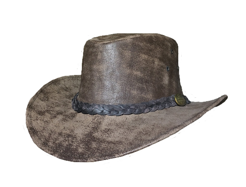 Outback Survival Gear Maverick Crusher Hat in Hickory Stone H4002 - Saratoga Saddlery & International Boutiques