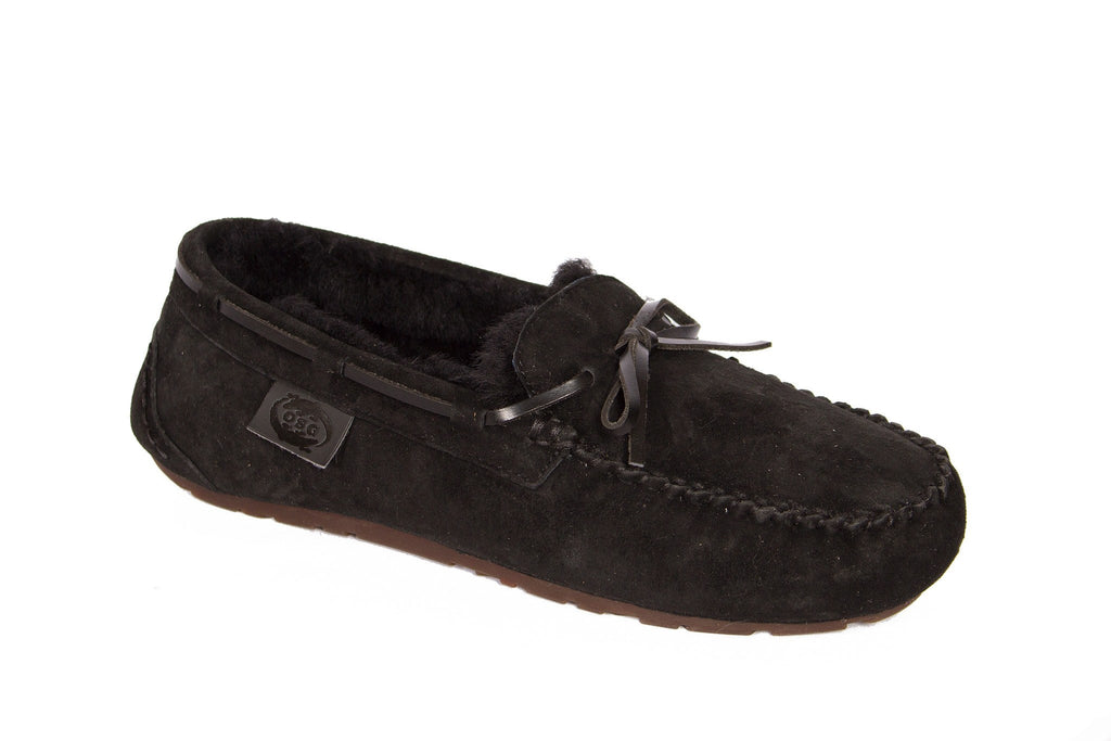 Kid's Marino Shearling Devon Moccasin Slipper By Outback Survival Gear - Saratoga Saddlery & International Boutiques