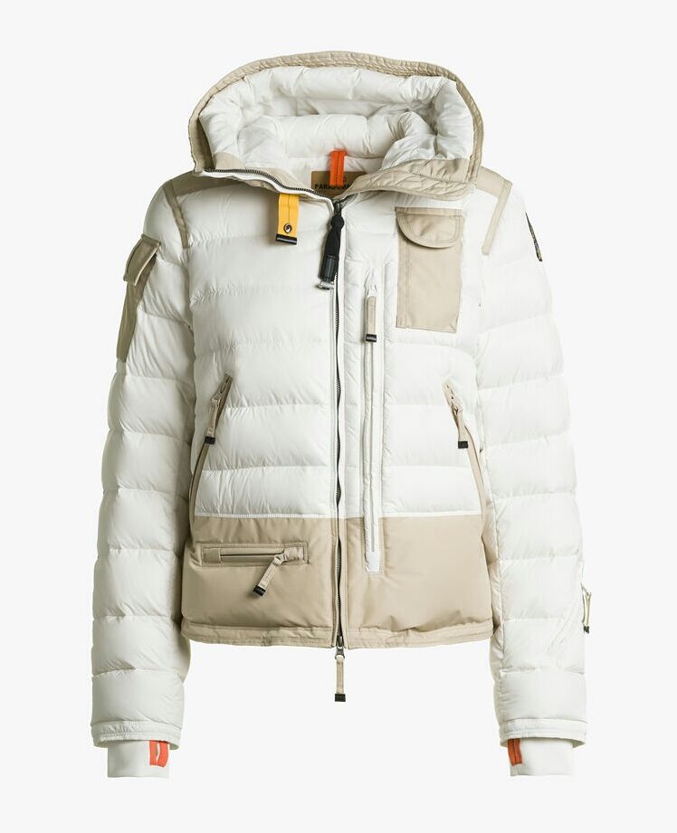 Parajumpers Cable-Knit Quilted Puffer Jacket - White