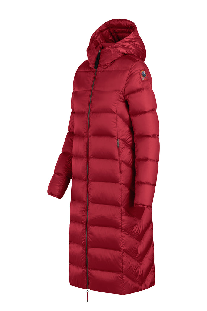 Parajumpers Leah Womens Long Jacket Scarlet ON SALE - Saratoga Saddlery & International Boutiques