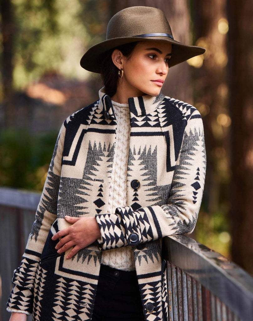 Pendleton wool coat womens sales