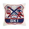 Pillow Ski Badge Hook Ski Lodge Home Decor - Saratoga Saddlery & International Boutiques