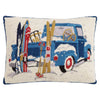 Ski Pillow for your Ski Lodge Home Decor Blue Truck Designed by Mary Lake Thompson - Saratoga Saddlery & International Boutiques