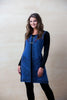 Simply Natural Reversible Vest in Blue - Saratoga Saddlery & International Boutiques