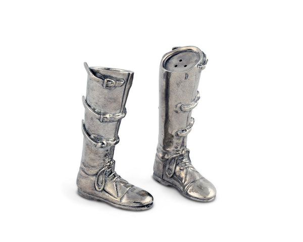 Vagabond House Riding Boot Salt and Pepper Shaker Set H116B - Saratoga Saddlery & International Boutiques