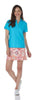 Jude Connally Saylor Polo Shirt Top in Aqua - Saratoga Saddlery & International Boutiques