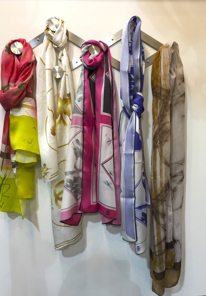 Donna B Equestrian Silk Scarf - Run For The Roses - Saratoga Saddlery & International Boutiques