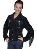 Scully Women's Black Fringe Bead Leather Jacket LD L152 - Saratoga Saddlery & International Boutiques