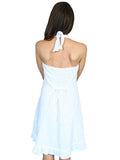 Scully Cantina Halter Dress in White PSL053 - Saratoga Saddlery & International Boutiques