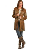 Scully L124 Women's Suede Coat with Long Fringe - Saratoga Saddlery & International Boutiques
