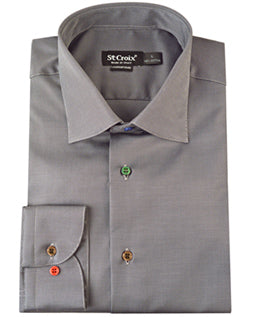 St. Croix Men's Button Down Shirt in Onyx - Saratoga Saddlery & International Boutiques
