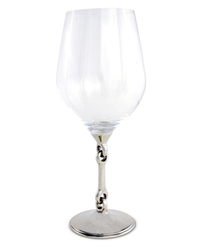 Vagabond House Equestrian Bit Wine Glass H444EBS - Saratoga Saddlery & International Boutiques