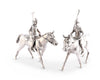 Polo Player Luxury-Grade Pewter Salt & Pepper - Saratoga Saddlery & International Boutiques