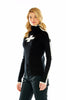 M.Miller Merina Black Swiss Cross Turtleneck Merino wool WL6-Blackwl FW22 - Saratoga Saddlery & International Boutiques