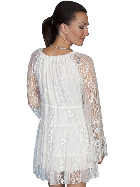 Scully Women's Lace Dress in Ivory - Saratoga Saddlery & International Boutiques