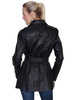 Scully Women's Belted Thigh Length Washed Lamb Coat- Black - Saratoga Saddlery & International Boutiques