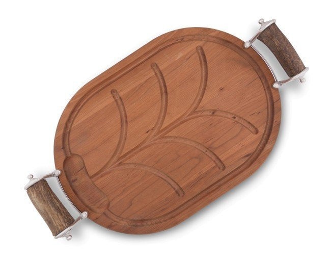 Vagabond House Antler and Pewter Carving Board - Saratoga Saddlery & International Boutiques