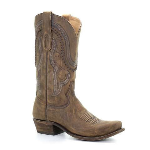 Lucchese Men's M3195 74 Burke Giant Alligator Boot in Brown SS24up