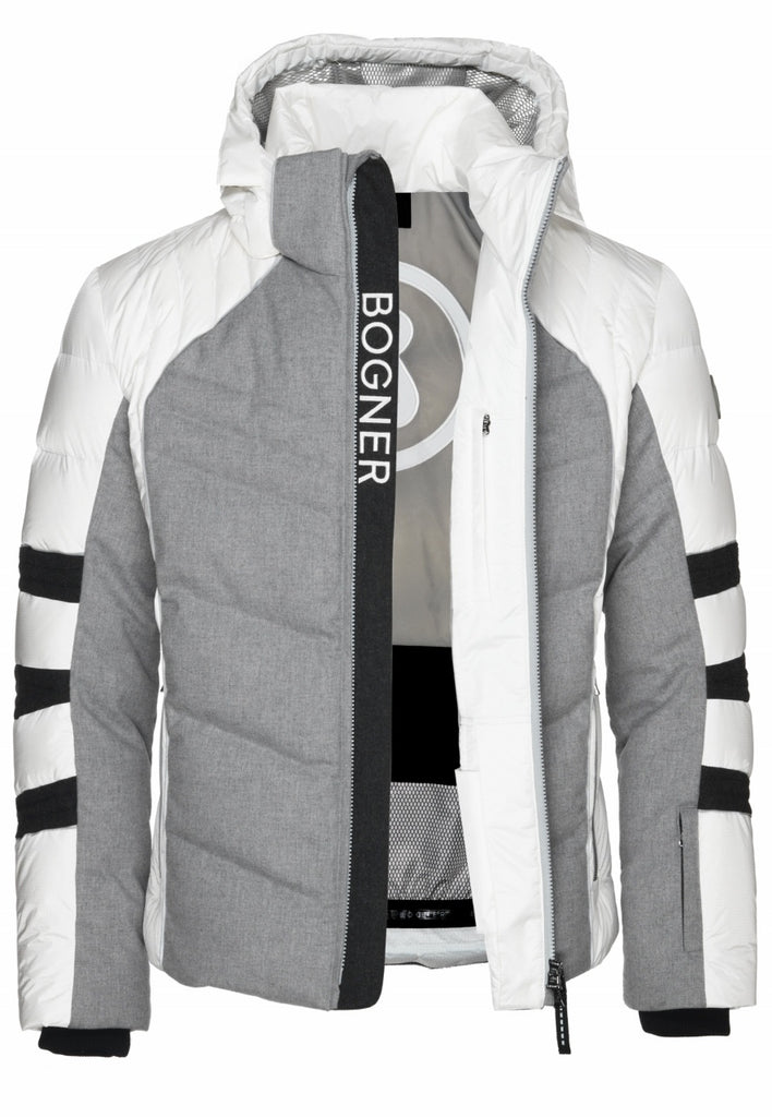 Bogner Bruce D Mens Winter Ski Jacket White - Saratoga Saddlery & International Boutiques