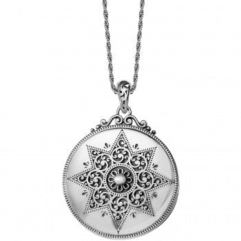 Brighton Etoile Locket Silver Necklace JL9190 - Saratoga Saddlery & International Boutiques