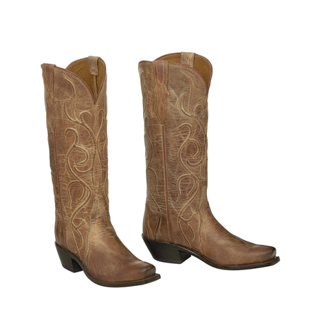 Corral Women's Crackle Distressed Antique Saddle Boot R2227