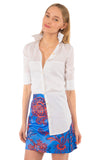 Gretchen Scott Sleek Cotton Voile Button Down Shirt - Saratoga Saddlery & International Boutiques