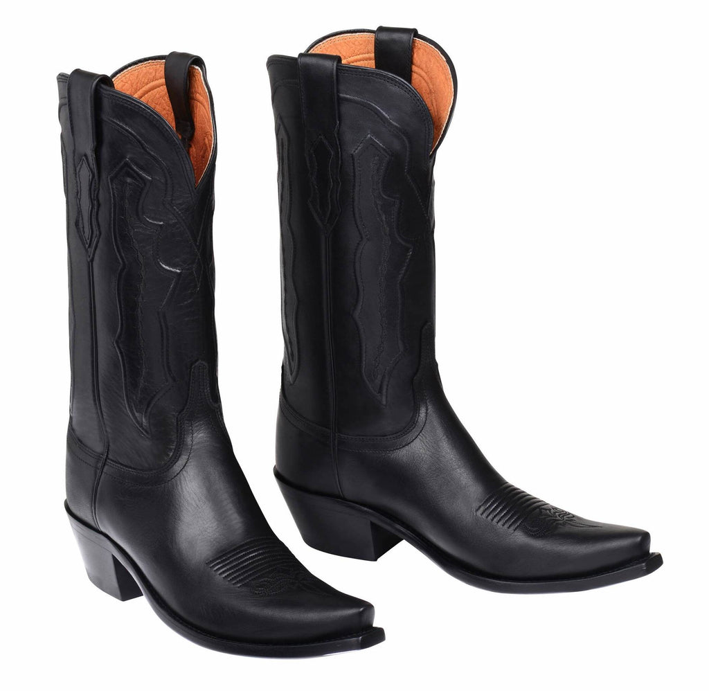 Lucchese Women's Black Cowboy Boot M5006 - Saratoga Saddlery & International Boutiques