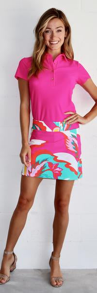 Jude Connally Womens Morgan Skort in Mod Floral in Hot Pink ON SALE! - Saratoga Saddlery & International Boutiques