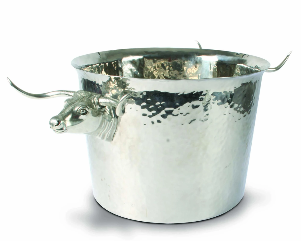 Vagabond House Long Horn Steer Ice Tub Punch Bowl W818S - Saratoga Saddlery & International Boutiques