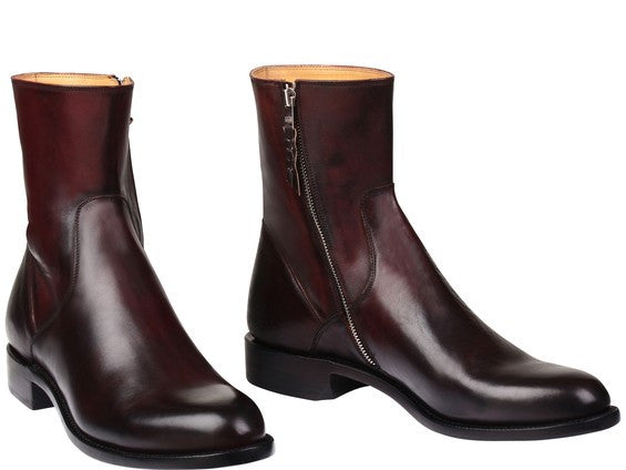 Lucchese Jonah Men's Roper in Black Cherry - GY8903 - Saratoga Saddlery & International Boutiques