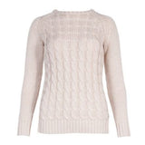 B Vertigo Dina Women's Knitted Sweater in Cream - Saratoga Saddlery & International Boutiques