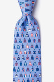 Alynn Men's Silk Tie in Jockey Chic in Blue SS23 AL301353