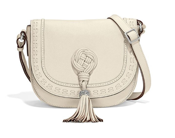 Brighton Trina Saddlebag in White - Saratoga Saddlery & International Boutiques