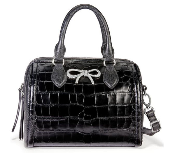 Brighton Beau Geste Satchel in Black - Saratoga Saddlery & International Boutiques