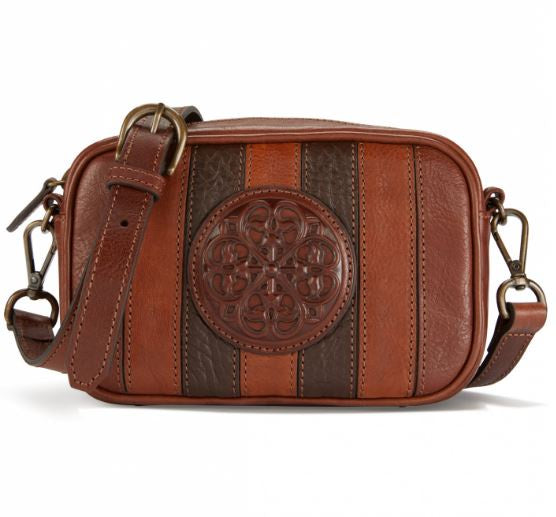 Brighton Dominique Camera Bag in Whiskey - Saratoga Saddlery & International Boutiques