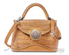 Brighton Klara Medium Satchel in Toast - Saratoga Saddlery & International Boutiques