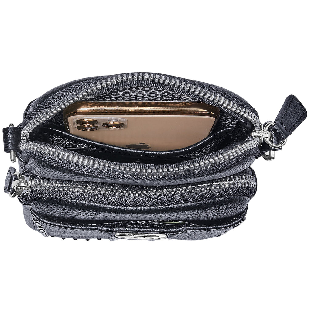 Brighton Zak Mini Utility Bag in Black - Saratoga Saddlery & International Boutiques