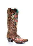 Corral LD Tan Deer Skull Embroidery Boots A3652 FW22 - Saratoga Saddlery & International Boutiques