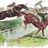Ox Bow Hand TOWEL Horse Head Over the Fence Equestrian White and Oatmeal FW20 - Saratoga Saddlery & International Boutiques