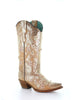 Corral Women's E1537 DISC FW22 Golden Floral Cowboy Boot - Saratoga Saddlery & International Boutiques