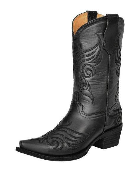 Corral Circle G Women's Black Short Top Embroidered Boot L5003 - Saratoga Saddlery & International Boutiques